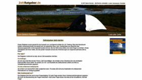 What Zeltratgeber.de website looked like in 2020 (3 years ago)