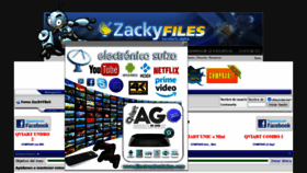 What Zackyfiles.com website looked like in 2020 (3 years ago)