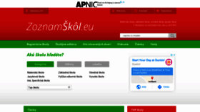 What Zoznamskol.eu website looked like in 2020 (3 years ago)