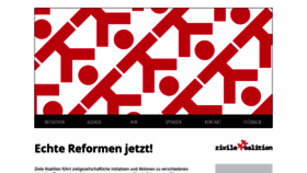What Zivilekoalition.de website looked like in 2020 (3 years ago)