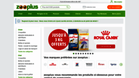 What Zooplus.fr website looked like in 2020 (3 years ago)