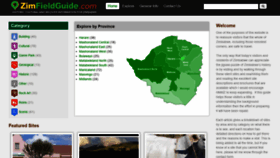 What Zimfieldguide.com website looked like in 2020 (5 years ago)