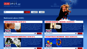 What Ziveakce.cz website looked like in 2020 (3 years ago)