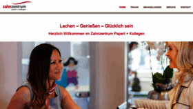 What Zahnzentrum-papert.de website looked like in 2020 (3 years ago)