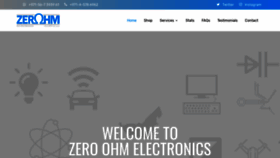 What Zeroohm.com website looked like in 2020 (3 years ago)