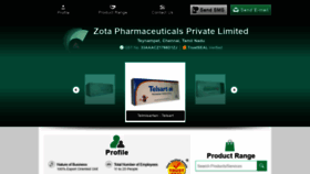 What Zotapharma.co.in website looked like in 2020 (3 years ago)