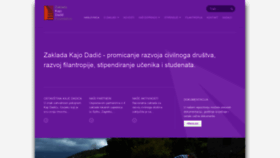What Zaklada-dadic.hr website looked like in 2020 (3 years ago)