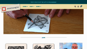 What Zentangle.com website looked like in 2020 (3 years ago)