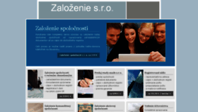 What Zalozeniesro.sk website looked like in 2020 (3 years ago)