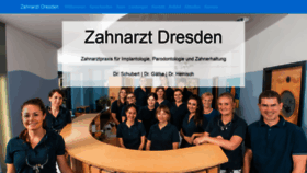 What Zahnarzt-dresden.com website looked like in 2020 (3 years ago)