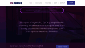 What Zipdrug.com website looked like in 2020 (3 years ago)