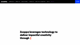 What Zooppa.com website looked like in 2020 (3 years ago)