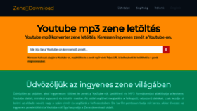 What Zene.download website looked like in 2020 (3 years ago)