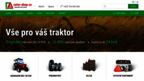 What Zetor-shop.cz website looked like in 2020 (3 years ago)
