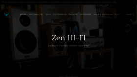 What Zen-hifi.com website looked like in 2020 (3 years ago)