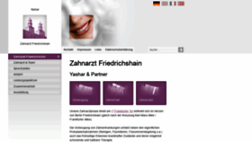 What Zahnarztpraxis-in-friedrichshain.de website looked like in 2020 (3 years ago)