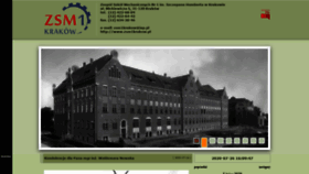 What Zsm1krakow.pl website looked like in 2020 (3 years ago)