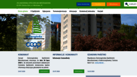 What Zielonogorska-sm.pl website looked like in 2020 (3 years ago)