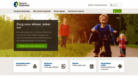 What Zorgenzekerheid.nl website looked like in 2020 (3 years ago)