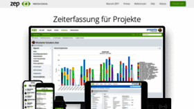 What Zep.de website looked like in 2020 (3 years ago)