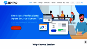 What Zentao.pm website looked like in 2020 (4 years ago)