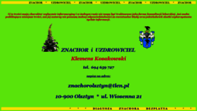 What Znachor.olsztyn.pl website looked like in 2020 (3 years ago)