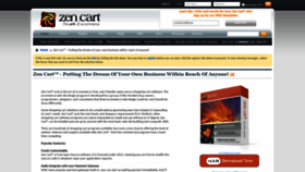 What Zen-cart.com website looked like in 2020 (3 years ago)