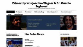 What Zahnarzt-joachim-wagner.de website looked like in 2020 (3 years ago)