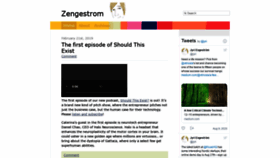 What Zengestrom.com website looked like in 2020 (3 years ago)