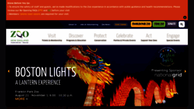 What Zoonewengland.org website looked like in 2020 (5 years ago)