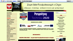 What Zsp1chojna.pl website looked like in 2020 (3 years ago)