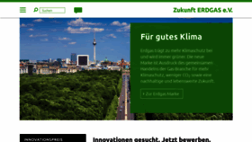 What Zukunft-erdgas.info website looked like in 2020 (3 years ago)