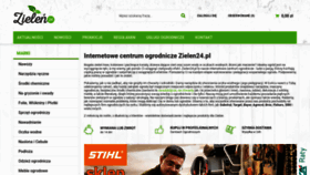 What Zielen24.pl website looked like in 2020 (3 years ago)