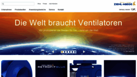 What Ziehl-abegg.de website looked like in 2020 (3 years ago)