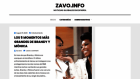 What Zavo.info website looked like in 2020 (3 years ago)