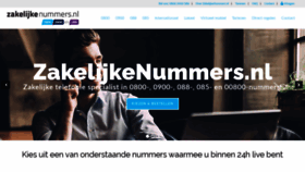 What Zakelijkenummers.nl website looked like in 2020 (3 years ago)