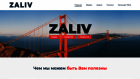 What Zaliv.org website looked like in 2020 (3 years ago)