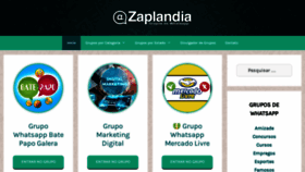 What Zaplandia.com website looked like in 2020 (3 years ago)