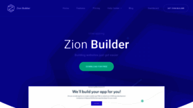 What Zionbuilder.io website looked like in 2020 (3 years ago)