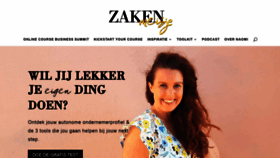 What Zakenmeisje.nl website looked like in 2020 (3 years ago)