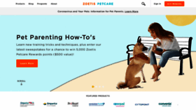 What Zoetispetcare.com website looked like in 2020 (3 years ago)