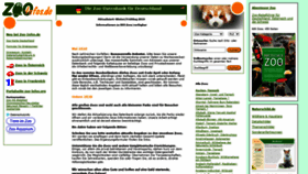 What Zoo-infos.de website looked like in 2020 (3 years ago)