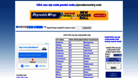 What Zipcodecountry.com website looked like in 2020 (3 years ago)