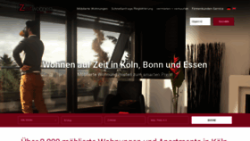 What Zeitwohnen.de website looked like in 2020 (3 years ago)