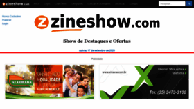 What Zineshow.com website looked like in 2020 (3 years ago)
