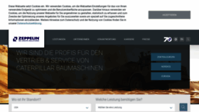 What Zeppelin.de website looked like in 2020 (3 years ago)