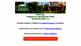What Zafido-velkoobchod.cz website looked like in 2020 (3 years ago)