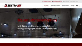 What Zentrijet.com website looked like in 2020 (3 years ago)