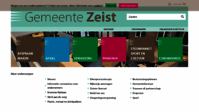 What Zeist.nl website looked like in 2020 (3 years ago)