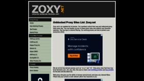 What Zoxy.net website looked like in 2020 (3 years ago)
